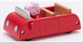 Peppa Pig Rode houten auto met 1 figuurtje