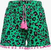 TwoDay meisjes short met luipaardprint - Groen - Maat 134/140