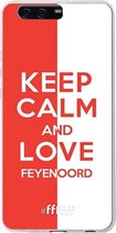 6F hoesje - geschikt voor Huawei P10 Plus -  Transparant TPU Case - Feyenoord - Keep calm #ffffff