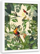 Foto in frame , Hemel voor vogels  ,70x100cm , multikleur , wanddecoratie , Premium print
