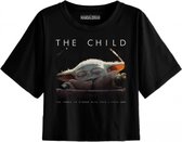 The Mandalorian - Black Women's T-shirt The Child Logo "The Force is Strong with this Little One" - L