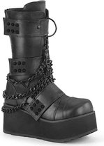 Demonia Plateau Laarzen -36 Shoes- TRASHVILLE-138 US 4 Zwart