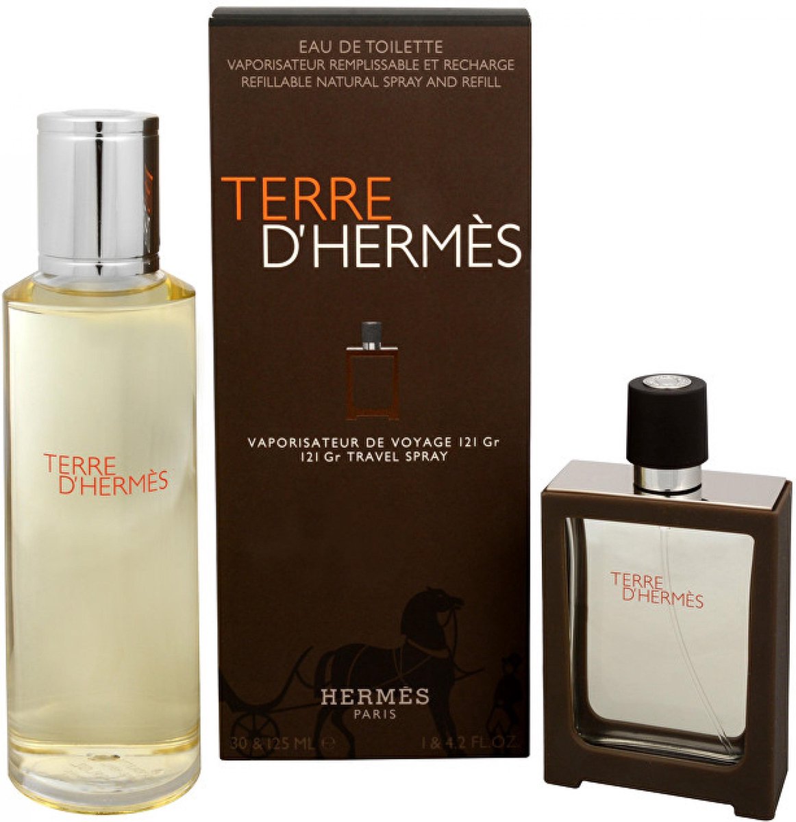 Hermes - Terre D'Hermes Travelspray + recharge - 30 + 125 ml - Eau de  Toilette | bol.com