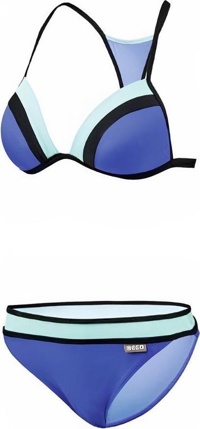 Beco Bikini B-cup Dames Polyamide Blauw/turquoise Maat 42