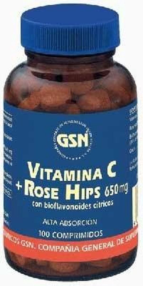Gsn Vitamina C Rose Hisp 100 Comp