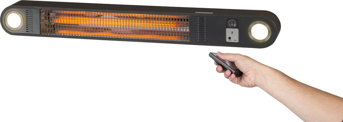 Practo Garden - Elektrische terrasverwarmer - Athena - Muur- of plafondbevestiging