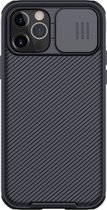 Nillkin CamShield iPhone 12/12 Pro Geschikt voor magnetische ring Hoesje Camera Slider Zwart