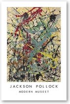 Jackson Pollock Poster 1 - 40x50cm Canvas - Multi-color