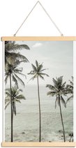 JUNIQE - Posterhanger Tropical Dreams -30x45 /Blauw & Grijs