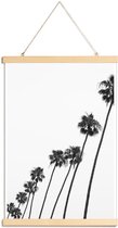 JUNIQE - Posterhanger Cali Palms -40x60 /Grijs & Wit