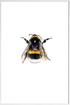 JUNIQE - Poster in kunststof lijst Bumblebee -60x90 /Geel & Wit