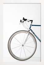 JUNIQE - Poster in houten lijst Ride my Bike -60x90 /Grijs & Wit