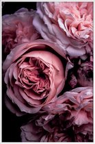 JUNIQE - Poster in kunststof lijst Vintage Pink -40x60 /Roze