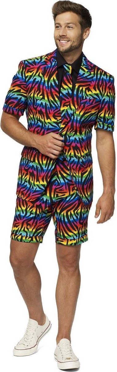 Verkleedpak Zomer Wild Rainbow Heren Polyester Mt 58