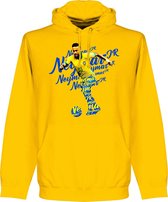 Neymar Brazilië Script Hoodie - Geel - L