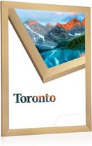 40x60cm Aluminium Wissellijst - 23 mm - type Toronto - Geborsteld Goud