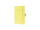 notitieboek Sigel Conceptum Look Felt 101x148x17,4mm blanco softcover Light Yellow
