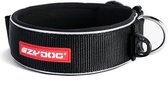 EzyDog Neo Wide Brede Hondenhalsband - Halsband voor Honden - 62-72cm - Zwart