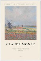 JUNIQE - Poster in kunststof lijst Monet - Tulip Fields near The Hague