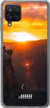 6F hoesje - geschikt voor Samsung Galaxy A12 - Transparant TPU Case - Rock Formation Sunset #ffffff