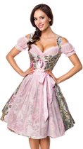 Dirndline Kostuum jurk -2XL- Brocade Dirndl Oktoberfest Groen/Roze