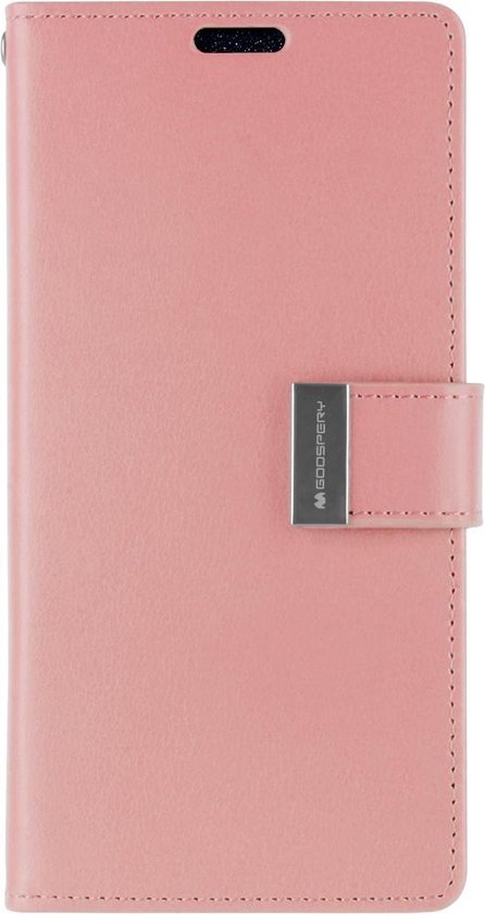 Hoesje geschikt voor Samsung Galaxy S21 Plus - goospery rich diary case - hoesje met pasjeshouder - geel