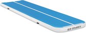 Gymrex Opblaasbare gymmat - 400 x 100 x 10 cm - 170 kg - blauw / wit