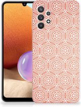 Hippe Hoesjes Samsung Galaxy A32 4G | A32 5G Enterprise Editie Telefoon Hoesje Pattern Orange