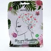 Derma V10 Flamingo Hair Sheet Mask Marula Oil