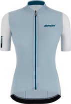 Santini Fietsshirt Korte mouwen Blauw Dames - Redux Stamina S/S Jersey For Women Silver Bullet - XS