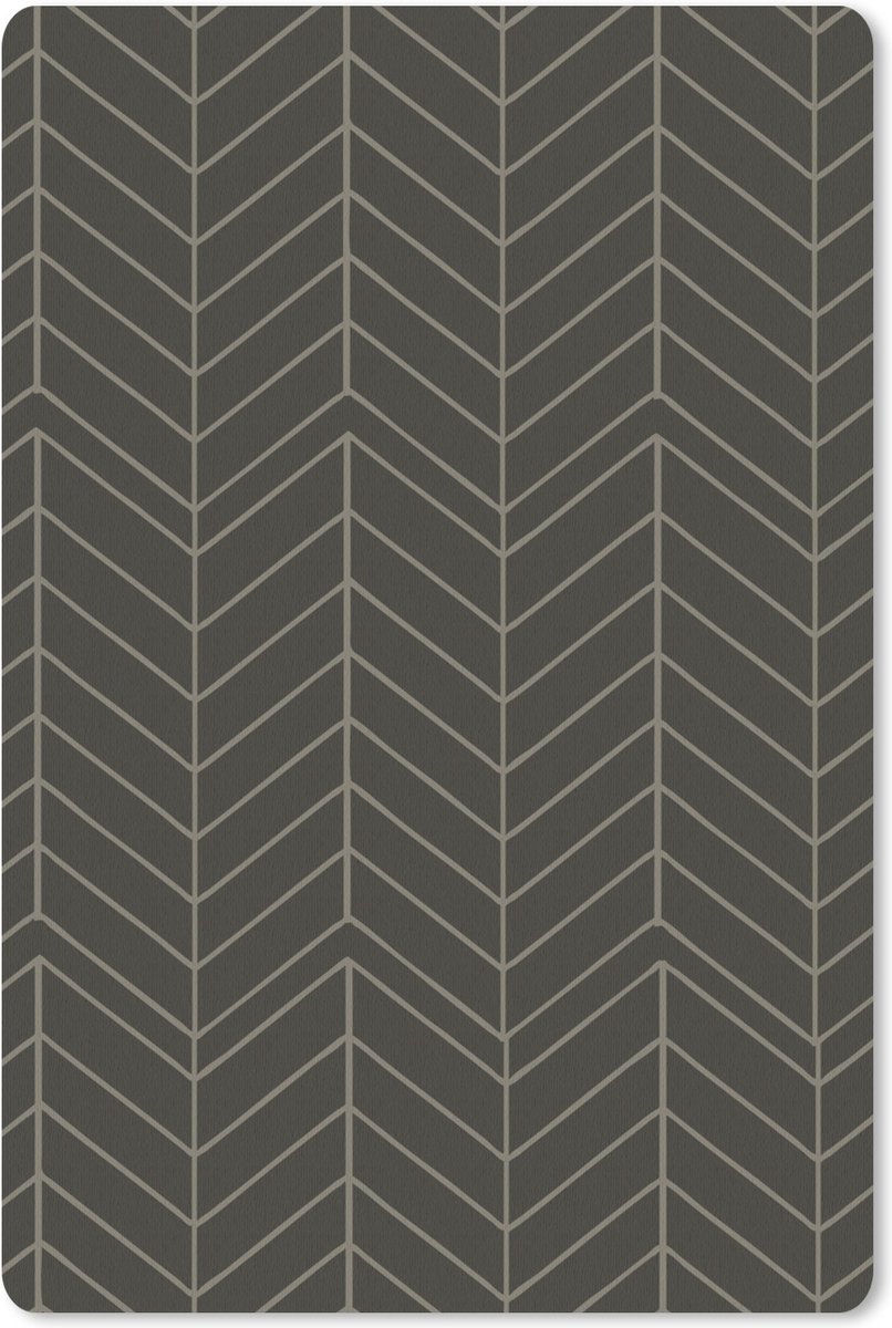 Muismat Luxe patroon - Luxe patroon van kronkelende lijnen tegen een donkere achtergrond muismat rubber - 40x60 cm - Muismat met foto