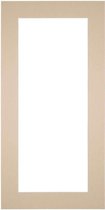 Your Decoration  Passe-Partout - Kadermaat 20x40 cm - Fotomaat 10x30 cm - Beige