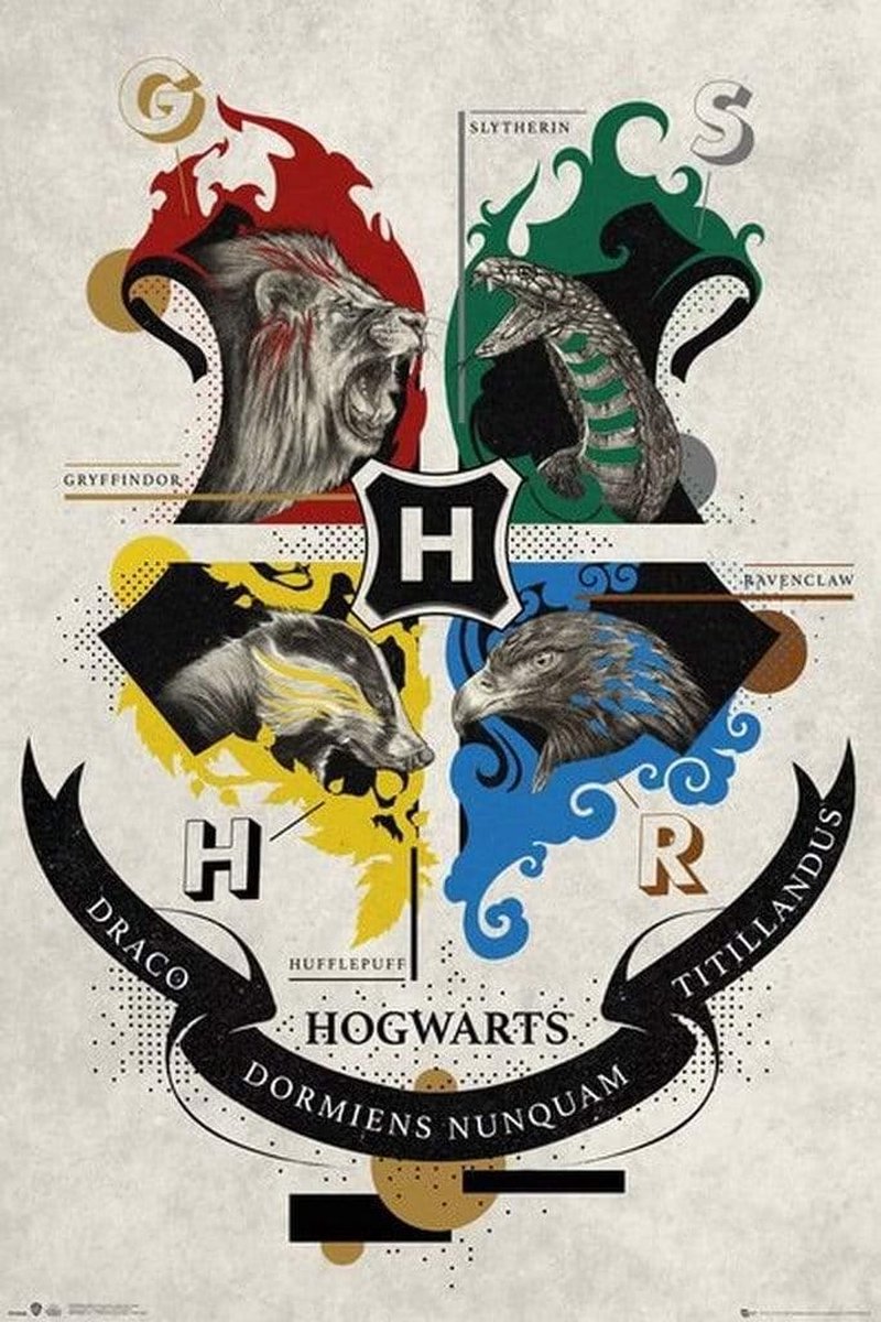 ABYSTYLE HARRY POTTER - Crest - Poster '61x91.5cm' multi color