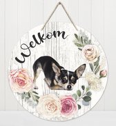 Welkom - Chihuahua | Muurdecoratie - Bordje Hond