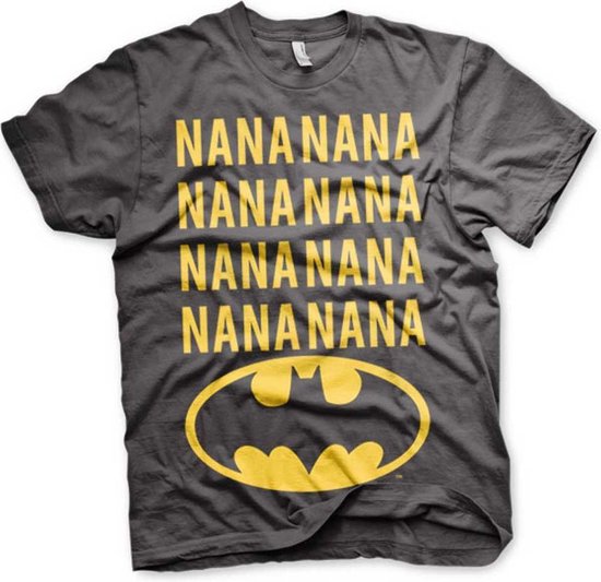 DC Comics Batman Heren Tshirt -XL- NaNa Batman Grijs