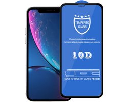 9H 10D schermbeschermer van gehard glas op volledig scherm voor iPhone XR / iPhone 11