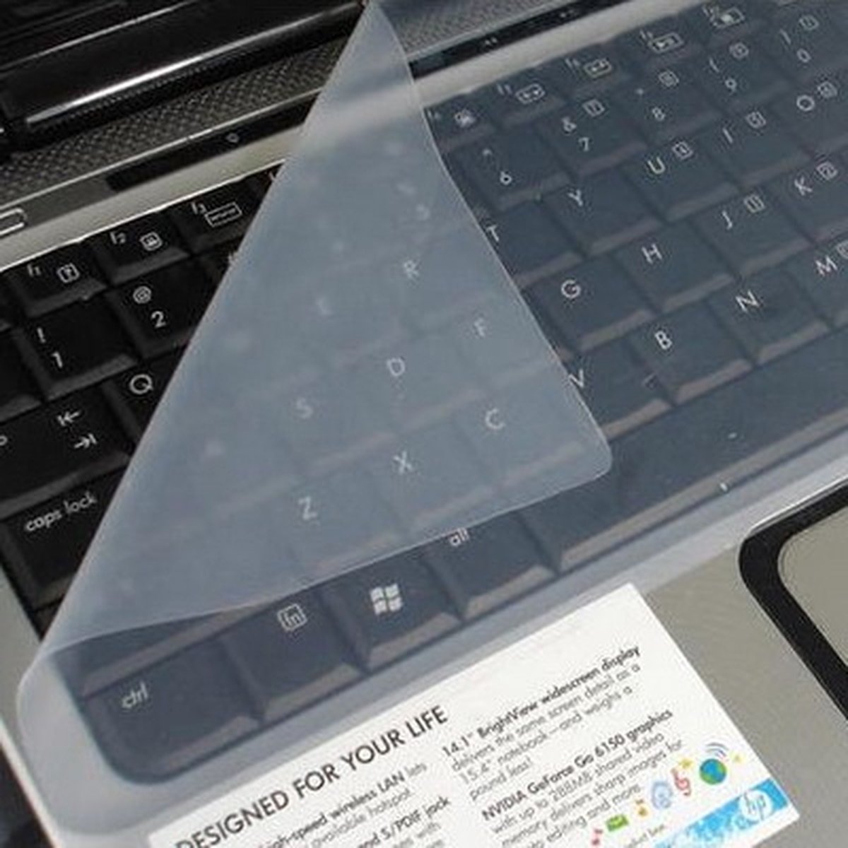 Universele toetsenbordbeschermer, productgrootte: 32 x 13,5 x 0,2 cm
