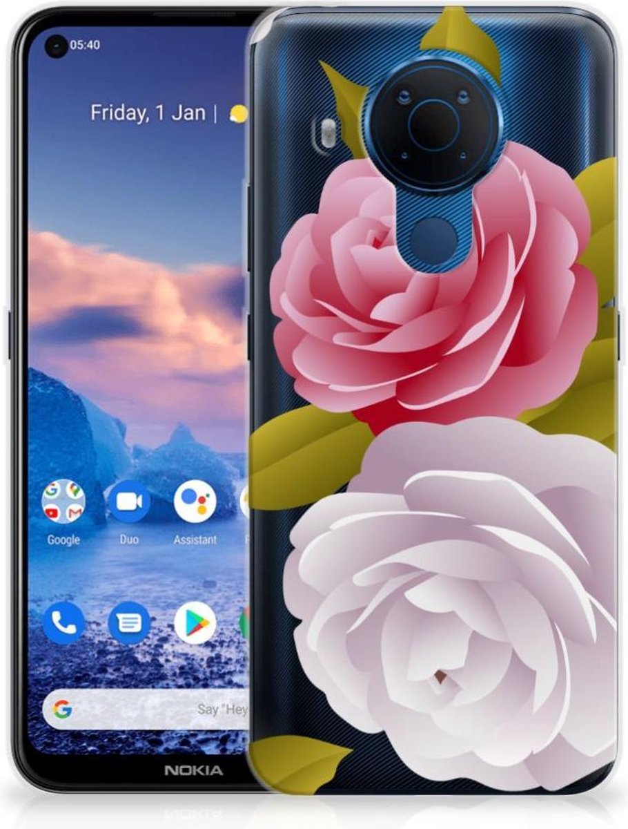 Back Cover voor Nokia 5.4 TPU Case Roses
