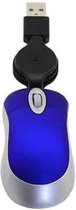 Mini-computermuis Intrekbare USB-kabel Optisch Ergonomisch 1600 DPI Draagbare kleine muizen voor laptop (blauw)
