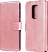 Voor Motorola Moto G9 Play Klassieke Kalfsstructuur PU + TPU Horizontale Flip Leren Case, met Houder & Kaartsleuven & Portemonnee (Rose Goud)