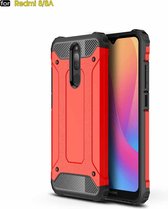 Voor Xiamo Redmi 8 / 8A Magic Armor TPU + pc combinatiebehuizing (rood)