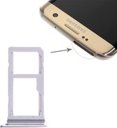 2 SIM-kaart Lade / Micro SD-kaart Lade voor Galaxy S7 Edge (Wit)
