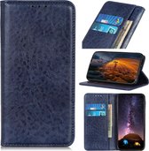 Voor ZTE A7 (2020) Magnetische Crazy Horse Texture Horizontale Flip Leather Case met houder & kaartsleuven & portemonnee (blauw)