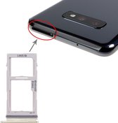 SIM-kaarthouder + SIM-kaarthouder / Micro SD-kaarthouder voor Galaxy S10 + / S10 / S10e (goud)