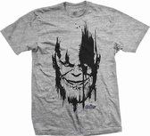 Marvel The Avengers Heren Tshirt -S- Infinity War - Thanos Head Grijs