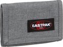 Grijze Eastpak portemonnee met zwart logo.
