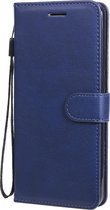 Motorola Moto G8 Power Lite Hoesje - Mobigear - Premium Serie - Kunstlederen Bookcase - Blauw - Hoesje Geschikt Voor Motorola Moto G8 Power Lite