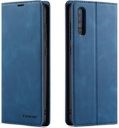 Voor Galaxy A50 Forwenw Dream Series Oil Edge Strong Magnetism Horizontal Flip Leather Case with Holder & Card Slots & Wallet & Photo Frame (Blue)