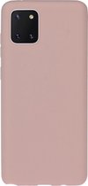 Voor Galaxy M60S / A81 / note 10 Lite effen kleur mat TPU telefoonhoes (roze)
