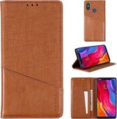 Voor Xiaomi Mi 8 MUXMA MX109 horizontale flip lederen tas met houder en kaartsleuf en portemonnee (bruin)